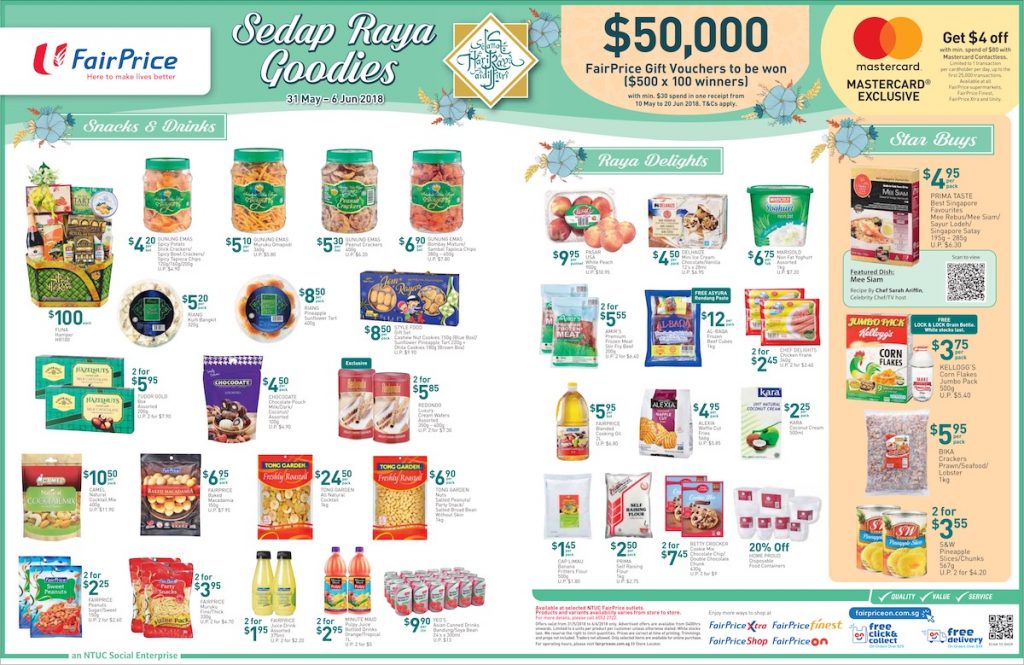 NTUC FairPrice Singapore Your Weekly Saver Promotion 31 May - 6 Jun 2018 | Why Not Deals 3