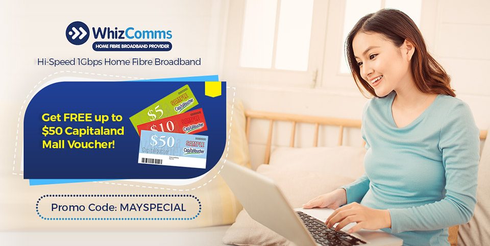 WhizComms Singapore Sign Up & Receive $50 CapitaLand Vouchers ends 23 May 2018