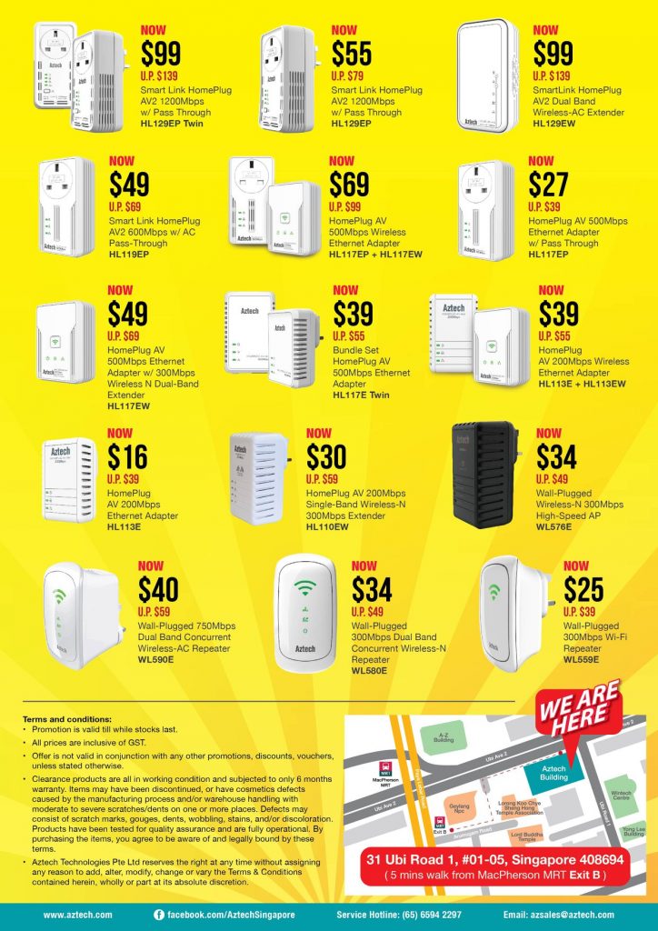 Aztech Singapore Display Units Clearance Sale Up to 70% Off Promotion While Stocks Last | Why Not Deals 1