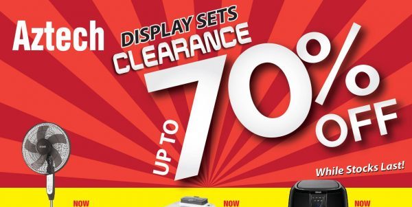 Aztech Singapore Display Units Clearance Sale Up to 70% Off Promotion While Stocks Last