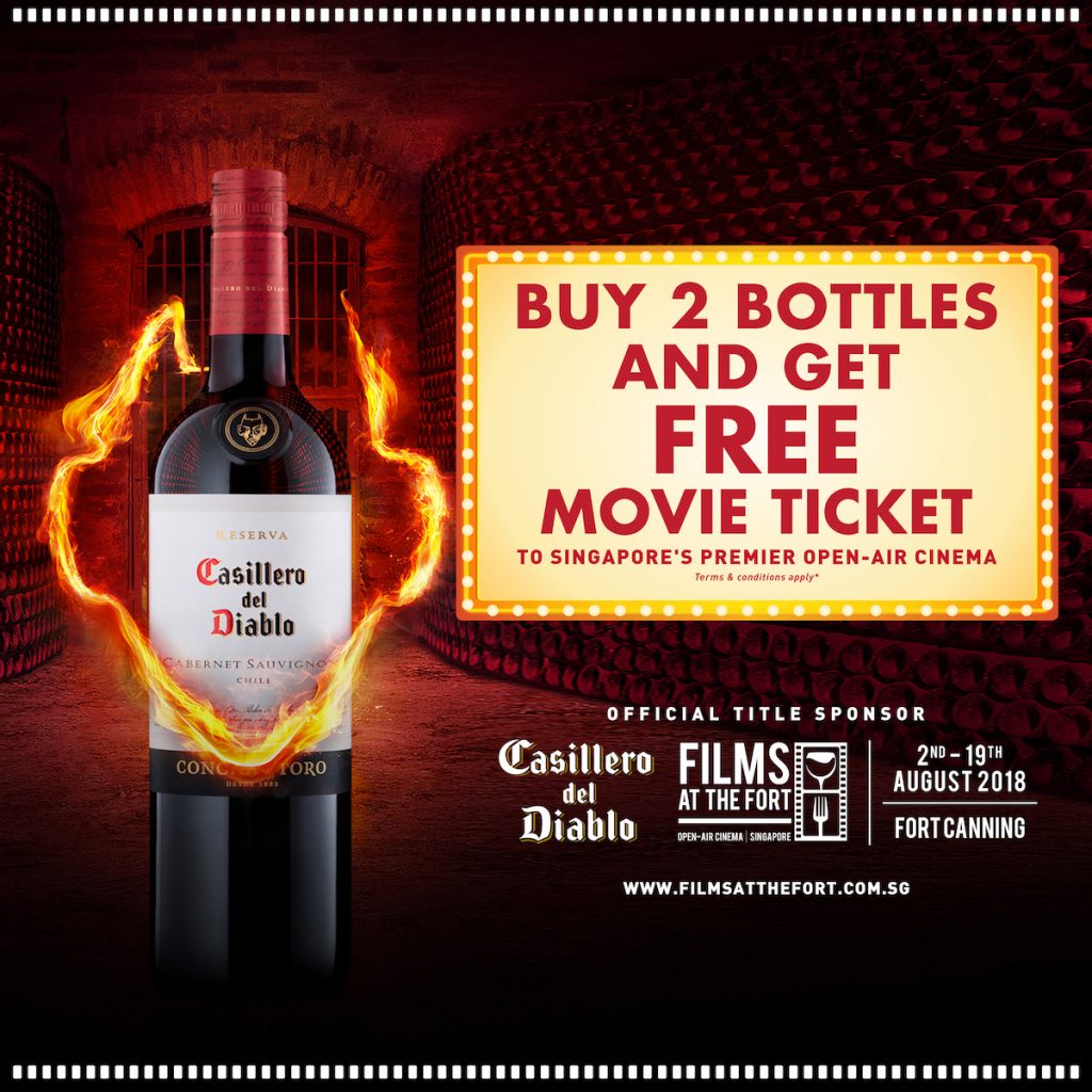 Casillero del Diablo Singapore Buy 2 Bottles & Get FREE Movie Tickets 2-3 Jun 2018 | Why Not Deals
