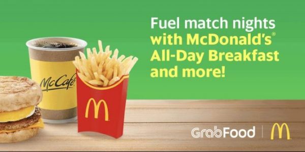 Get $5 Off a Grab Ride by ordering Late Night McDonald with GrabFood 25 Jun – 16 Jul 2018