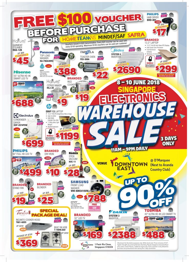 Largest Electronics Warehouse Sale at Downtown East 90% Off Promotion 8-10 Jun 2018 | Why Not Deals 3