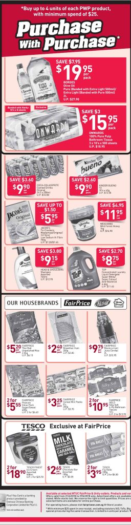 NTUC FairPrice Singapore Your Weekly Saver Promotion 21 - 27 Jun 2018 | Why Not Deals 2