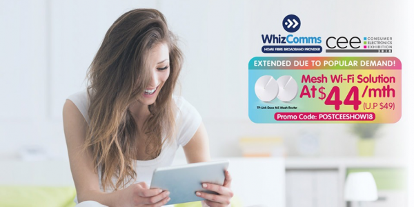 WhizComms Singapore FREE Plan Upgrade 1Gbps Home Broadband Extended till 4 Jun 2018