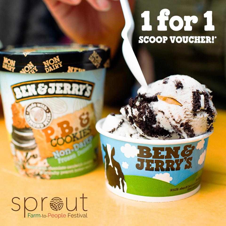 Ben & Jerry's Singapore Flash & Redeem 1-for-1 Voucher from 7-8 Jul at Sprout 2018 | Why Not Deals