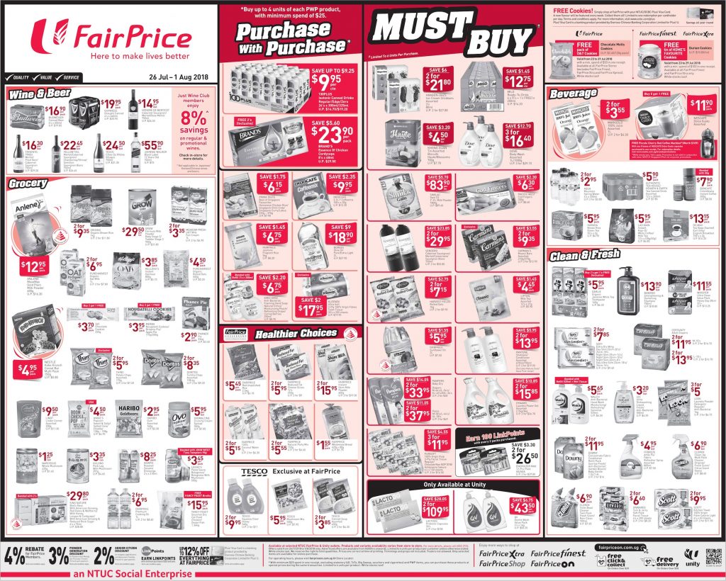 NTUC FairPrice Singapore Your Weekly Saver Promotion 26 Jul - 1 Aug 2018 | Why Not Deals 2