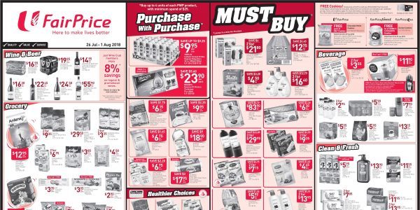 NTUC FairPrice Singapore Your Weekly Saver Promotion 26 Jul – 1 Aug 2018