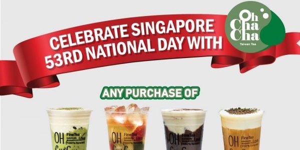 Oh Cha Cha Singapore $1 Happiness National Day Promotion 14 Jul – 9 Aug 2018