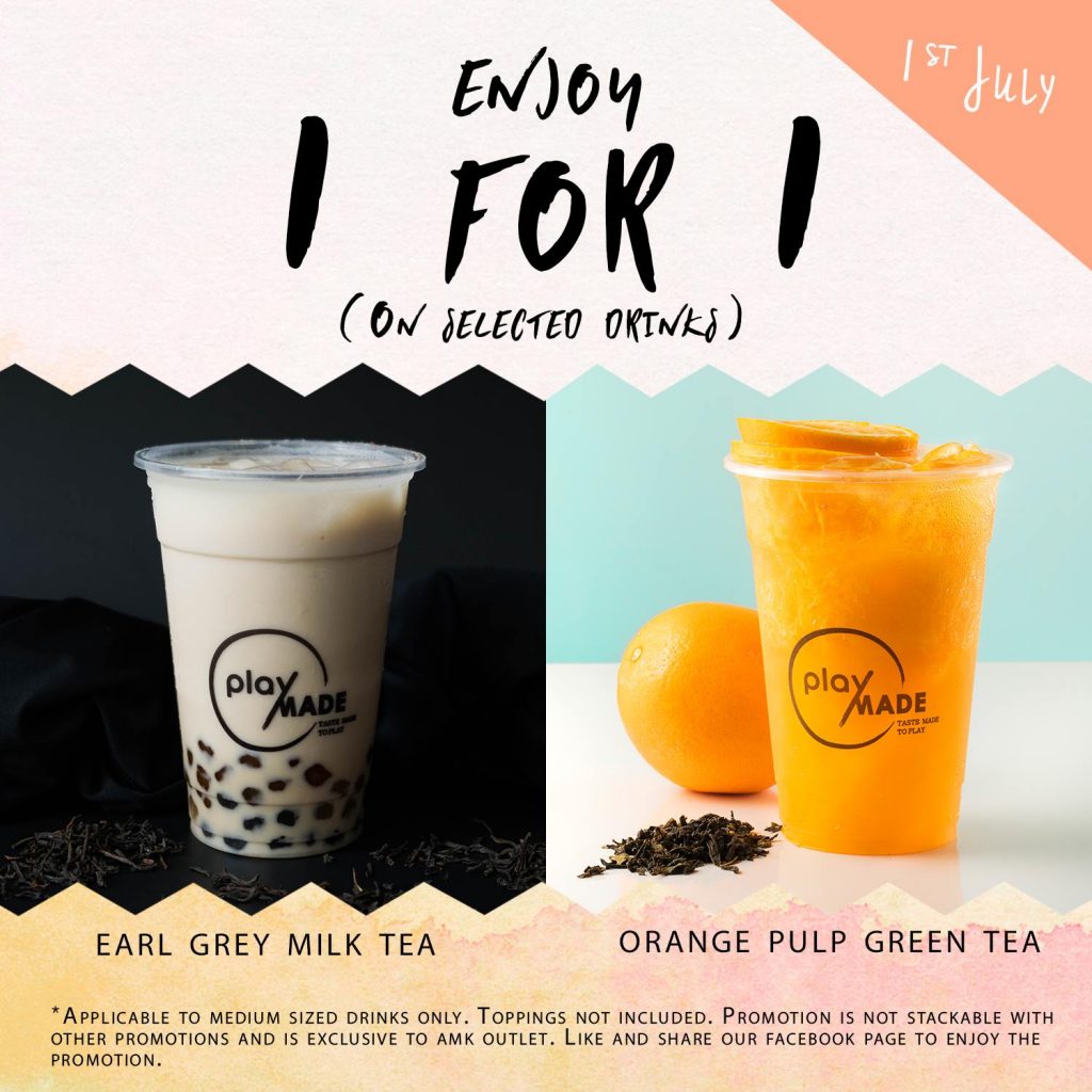 Playmade Singapore Ang Mo Kio Outlet Grand Opening 1-for-1 Promotion 30 Jun - 1 Jul 2018 | Why Not Deals 2