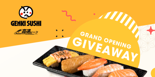 Genki Sushi Singapore Grand Opening Giveaway 100 Boxes of Sushi on 17 Aug 2018