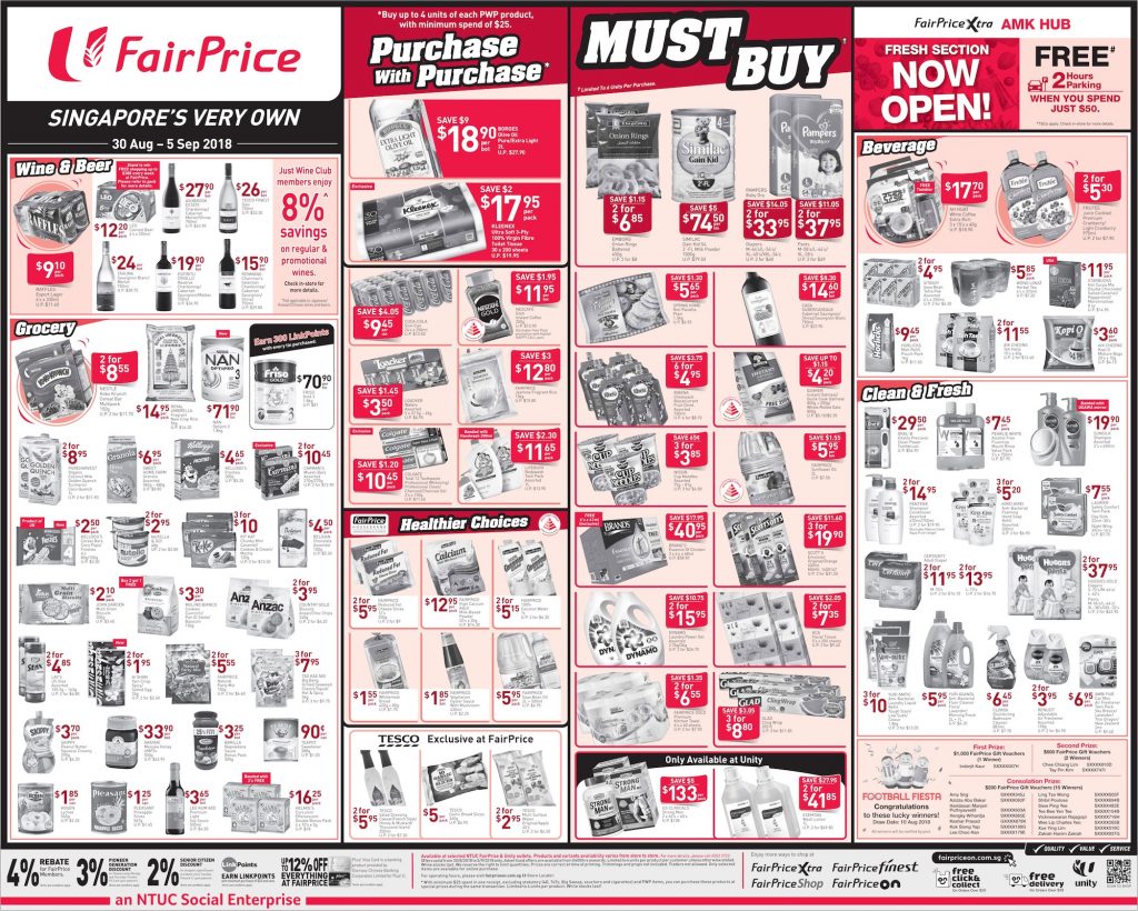 NTUC Singapore Your Weekly Saver Promotion 30 Aug - 5 Sep 2018 | Why Not Deals