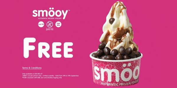 Smöoy Singapore FREE Ice Cream 1st Year Anniversary Promotion 14-19 Sep 2018