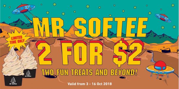 7-11 Singapore Mr Softee Chendol at 2 for $2 Promotion 3-16 Oct 2018