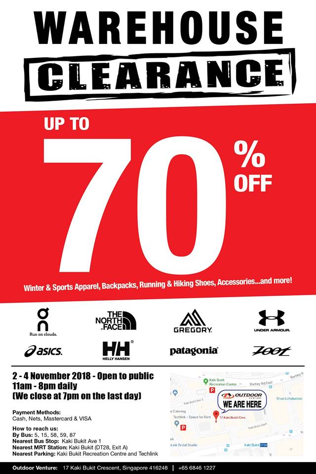 LIV ACTIV Singapore Warehouse Clearance Sale Up to 70% Off Promotion 2-4 Nov 2018 | Why Not Deals