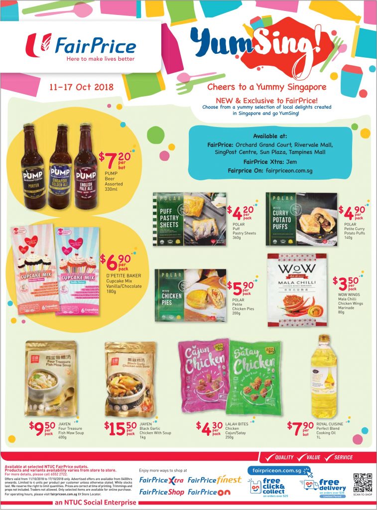 NTUC FairPrice Singapore Your Weekly Saver Promotion 11-17 Oct 2018 | Why Not Deals 3