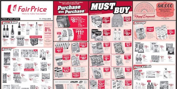 NTUC FairPrice Singapore Your Weekly Saver Promotion 11-17 Oct 2018