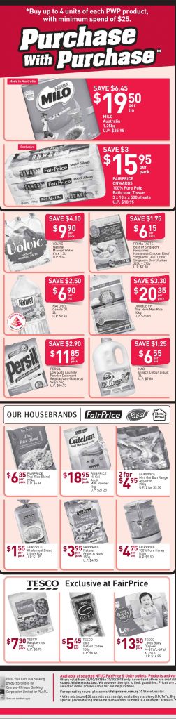 NTUC FairPrice Singapore Your Weekly Saver Promotion 25-31 Oct 2018 | Why Not Deals 2