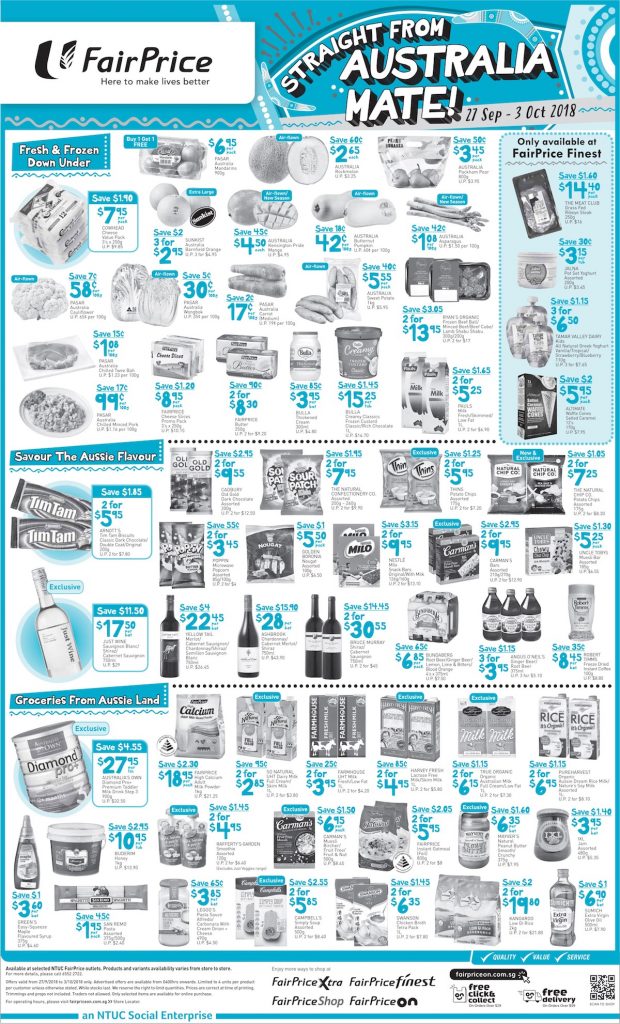 NTUC FairPrice Singapore Your Weekly Saver Promotion 27 Sep - 3 Oct 2018 | Why Not Deals 3