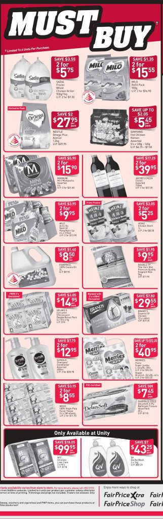 NTUC FairPrice Singapore Your Weekly Saver Promotion 4-10 Oct 2018 | Why Not Deals 1