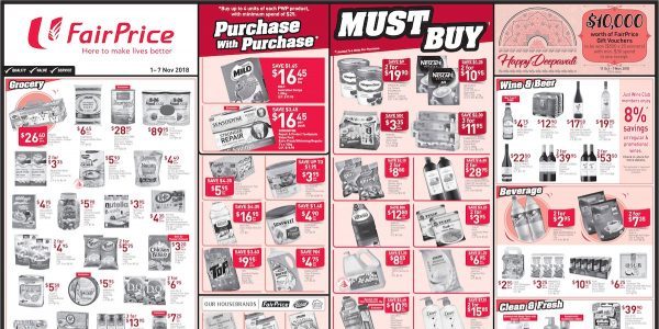 NTUC FairPrice Singapore Your Weekly Saver Promotion 1-7 Nov 2018