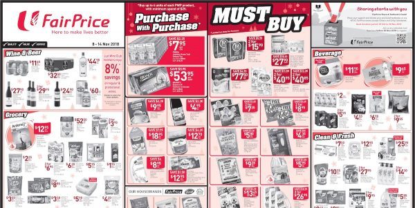 NTUC FairPrice Singapore Your Weekly Saver Promotion 8-14 Nov 2018