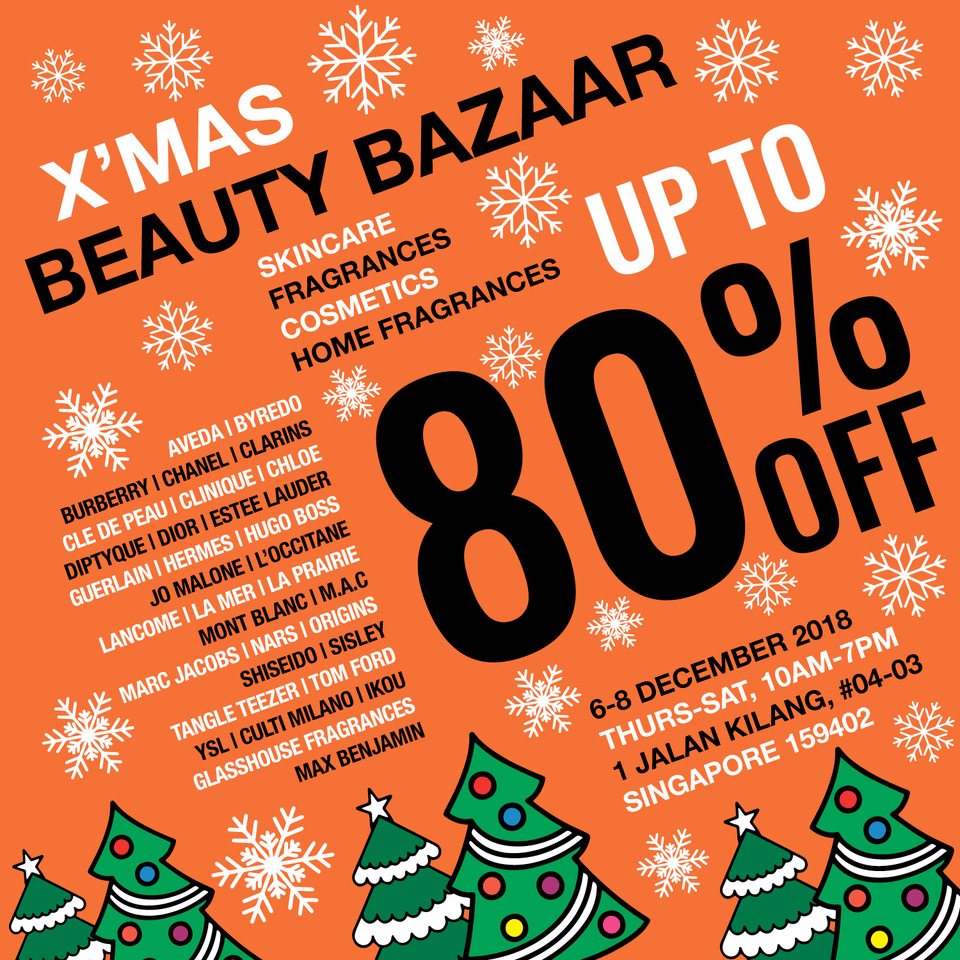 X'Mas Beauty Warehouse Sale Up to 80% Off Promotion 3 Days Only 6-8 Dec 2018 | Why Not Deals
