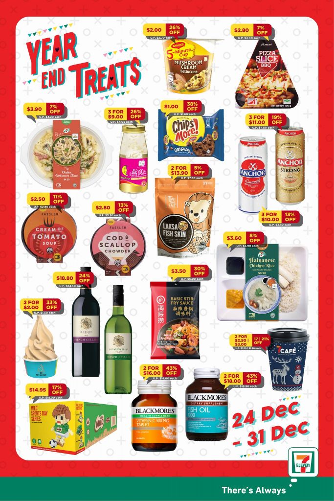7-Eleven Singapore Year End Treats Up to 43% Off Promotion 23-31 Dec 2018 | Why Not Deals