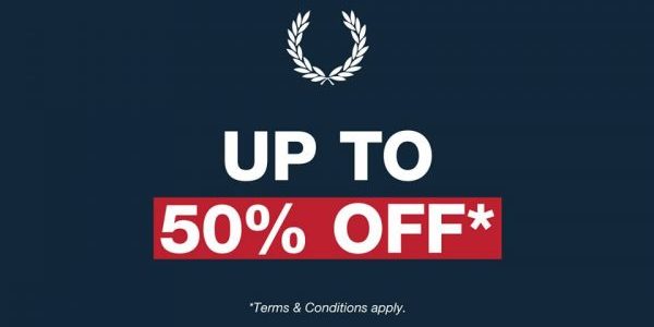 Fred Perry Singapore Further Reductions Up to 50% Off Promotion ends 2 Jan 2019