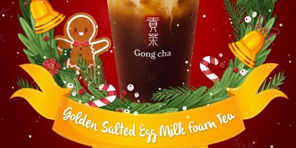 Gong Cha Singapore Golden Salted Egg Milk Foam Tea @ $2.80 Promotion 1 Dec 2018 – 6 Jan 2019
