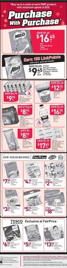 NTUC FairPrice Singapore Your Weekly Saver Promotion 13-19 Dec 2018 | Why Not Deals 2