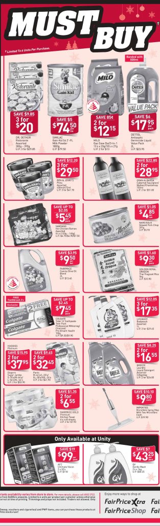 NTUC FairPrice Singapore Your Weekly Saver Promotion 20-26 Dec 2018 | Why Not Deals 1