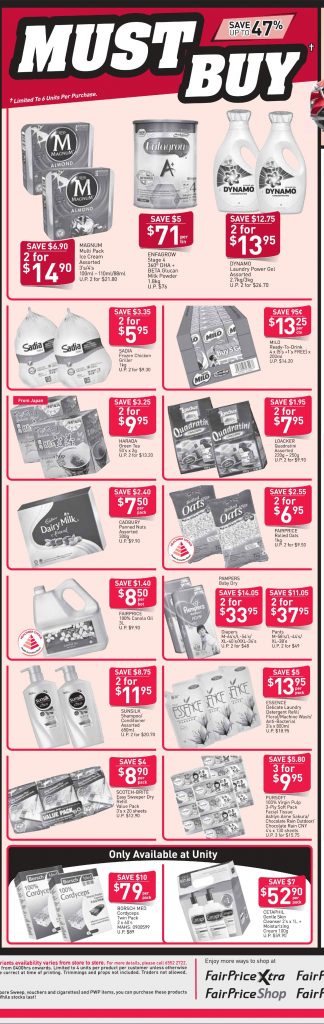 NTUC FairPrice Singapore Your Weekly Saver Promotion 27 Dec 2018 - 2 Jan 2019 | Why Not Deals 1