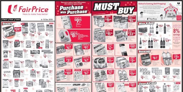 NTUC FairPrice Singapore Your Weekly Saver Promotion 6-12 Dec 2018