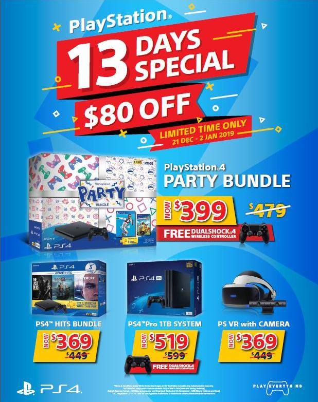 PLAYe Singapore 13-Day Special PlayStation Promotion 21 Dec 2018 - 2 Jan 2019 | Why Not Deals