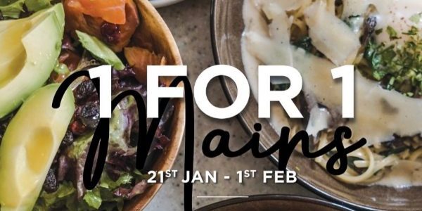 Boufe Boutique Cafe Singapore Annual 1-for-1 Mains Promotion 21 Jan – 1 Feb 2019