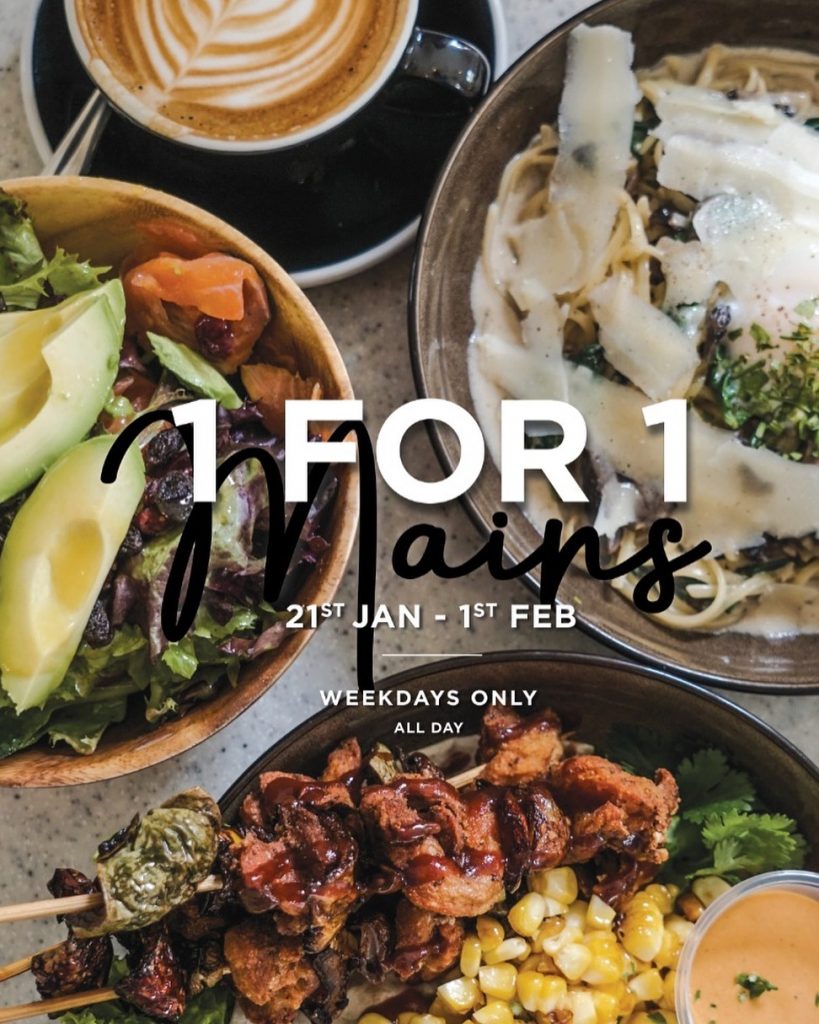 Boufe Boutique Cafe Singapore Annual 1-for-1 Mains Promotion 21 Jan - 1 Feb 2019 | Why Not Deals