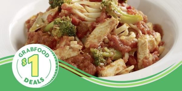 GrabFood Singapore Enjoy a Spicy Chicken Pasta with PastaMania for $1 Promotion 7-13 Jan 2019