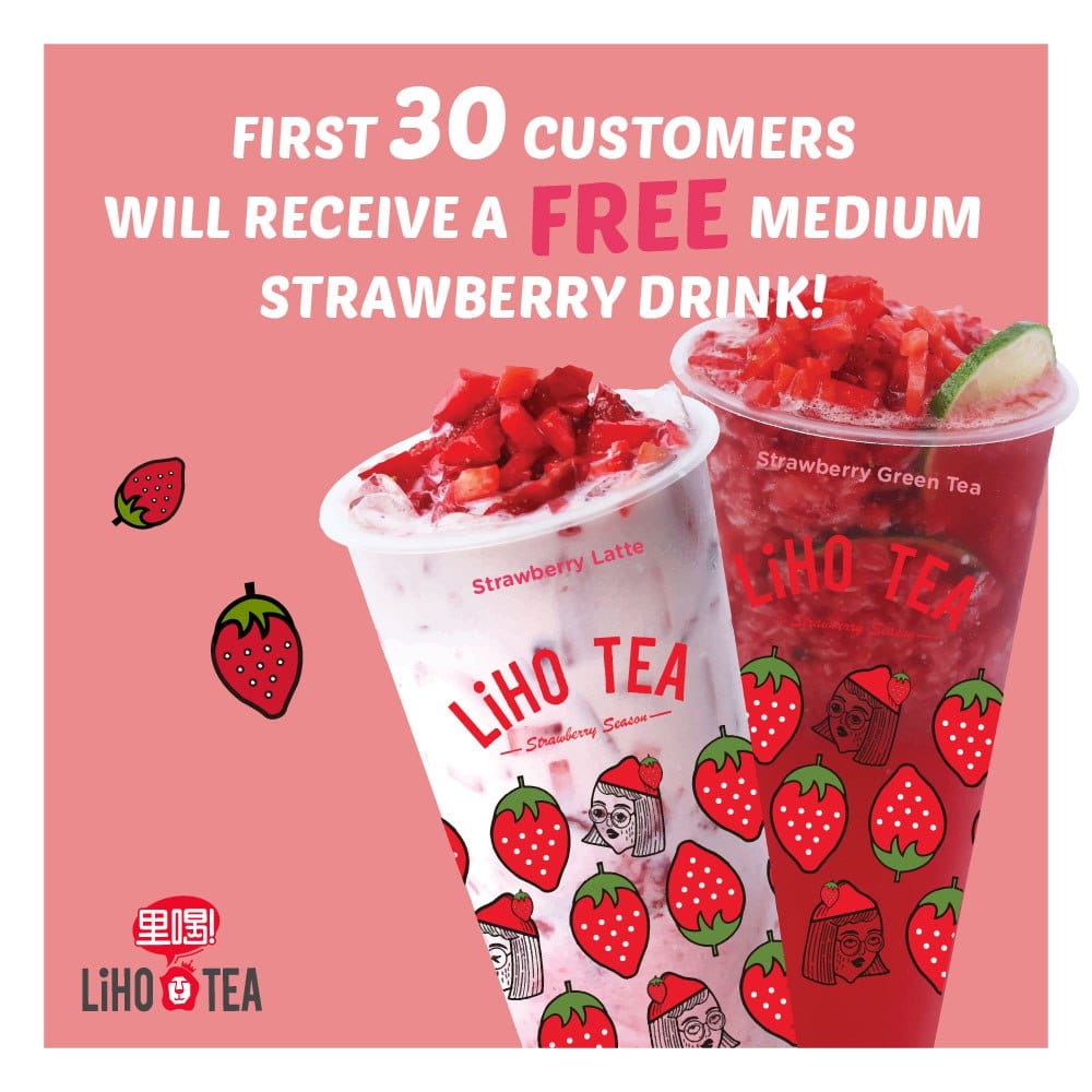 LiHO Singapore Strawberry Drinks 1-for-1 Promotion only o | Why Not Deals