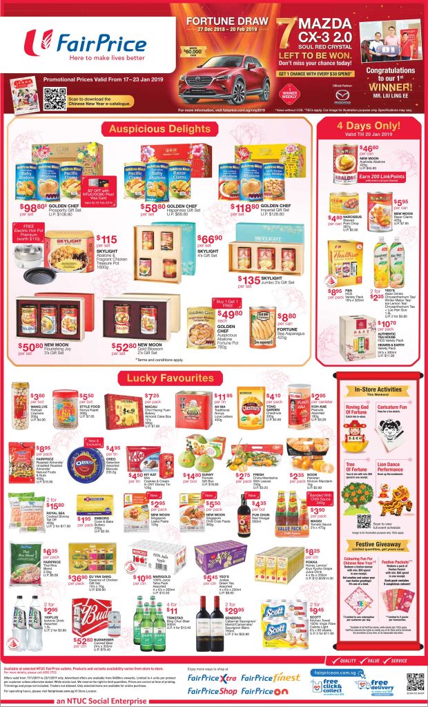 NTUC FairPrice Singapore Your Weekly Saver Promotion 17-23 Jan 2019 | Why Not Deals 2