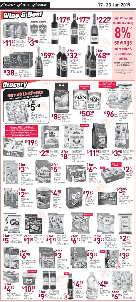 NTUC FairPrice Singapore Your Weekly Saver Promotion 17-23 Jan 2019 | Why Not Deals 4