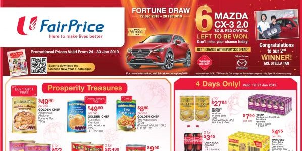 NTUC FairPrice Singapore Your Weekly Saver Promotion 24-30 Jan 2019