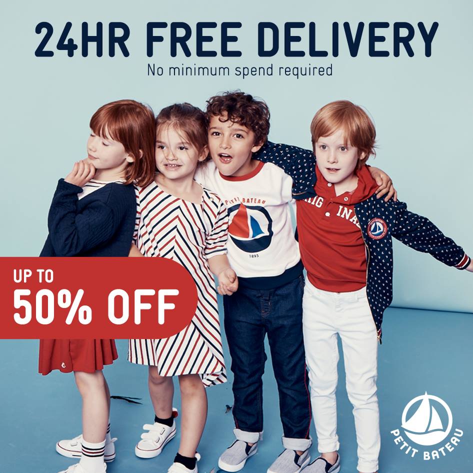 Petit Bateau Singapore 24hr FREE Islandwide Delivery Up to 50% Off Promotion 24 Jan 2019 | Why Not Deals