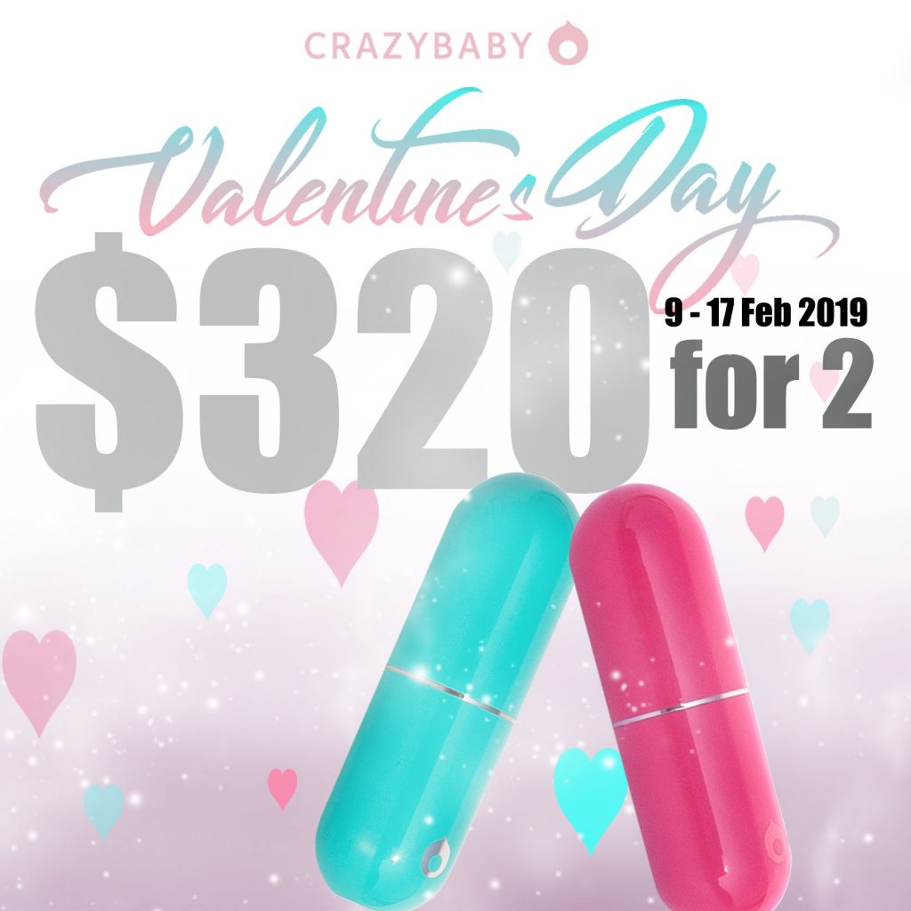 Crazybaby Singapore $320 for 2 Pairs Valentine's Day Promotion 9-17 Feb 2019 | Why Not Deals