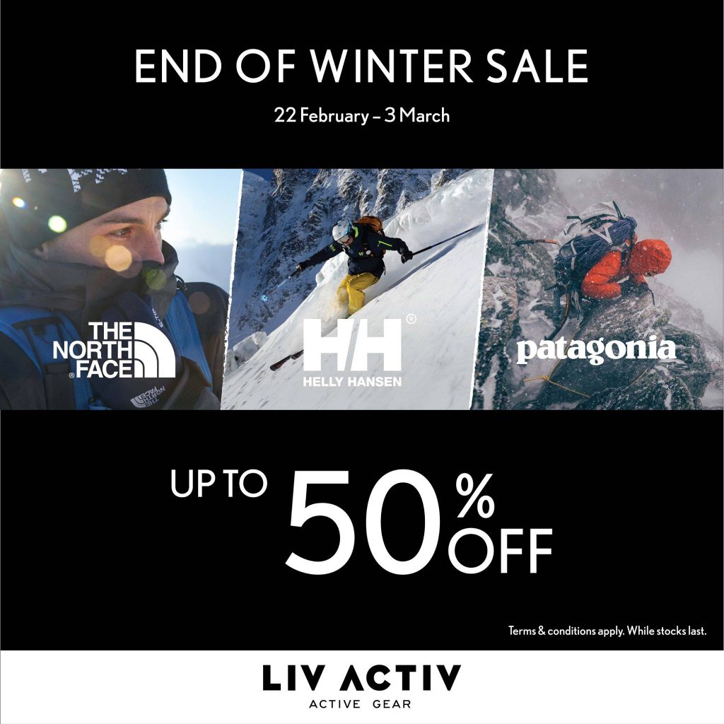 LIV ACTIV Singapore End of Winter Sale Up to 50% Off Promotion 22 Feb - 3 Mar 2019 | Why Not Deals