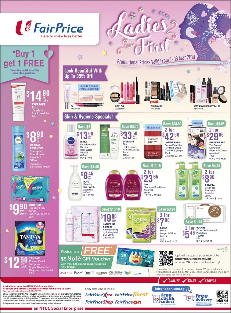 NTUC FairPrice Singapore Your Weekly Saver Promotion 7-13 Mar 2019 | Why Not Deals