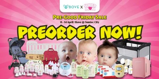 Bove x SuperMom sale is back again and you can now PREORDER 8-14 Apr 2019