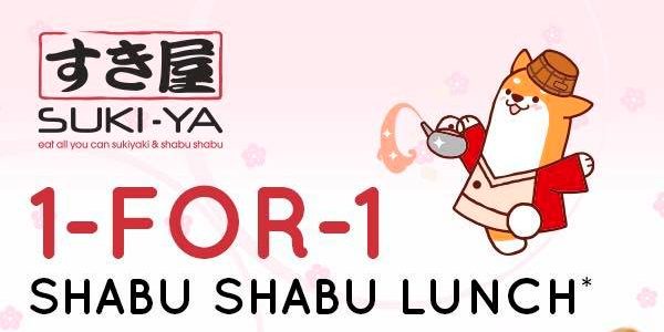 SUKI-YA Singapore 1-for-1 Shabu Shabu Promotion 8-14 Apr 2019
