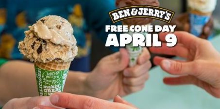 Ben & Jerry’s Singapore FREE Cone Day is back Promotion only on 9 Apr 2019