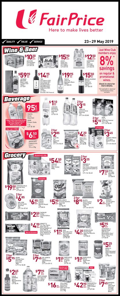 NTUC FairPrice Singapore Your Weekly Savers Promotion 23-29 May 2019 | Why Not Deals 1